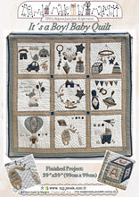 Load image into Gallery viewer, It´s a Boy! - Baby Quilt - paper (physical) pattern