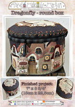 Cargar imagen en el visor de la galería, Libélula - caja redonda - patrón de papel