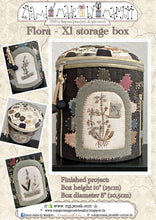 Load image into Gallery viewer, Flora - Xl storage box, pattern by Malgorzata J.Jenek