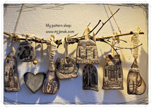 Load image into Gallery viewer, 8 X' Mas Tags PDF pattern by MJJenek