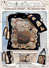 Load image into Gallery viewer, Love and create - XL handle bag by MJJenek
