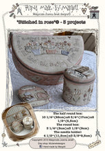 Load image into Gallery viewer, Stitched in rose - sewing box, 3 projects MJJ in 1 quilt pattern