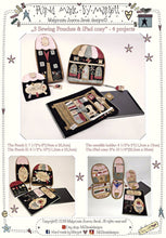 Load image into Gallery viewer, 3 Sewing Pouches & iPad Cozy – 4 projects - in - 1 MJJ quilt pattern