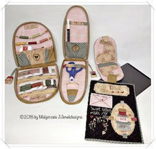 Load image into Gallery viewer, 3 Sewing Pouches & iPad Cozy – 4 projects - in - 1 MJJ quilt pattern