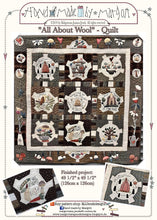 Load image into Gallery viewer, All About Wool – wall hanging quilt - MJJ quilt pattern