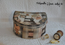 Load image into Gallery viewer, My Sewing Room – half round box - MJJ quilt pattern for sewing box