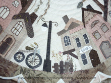 Load image into Gallery viewer, Silent in the city, round table quilt, MJJ PDF table quilt pattern