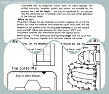 Load image into Gallery viewer, Draw it and sew – 3 projects - in-1, MJJ quilt pattern