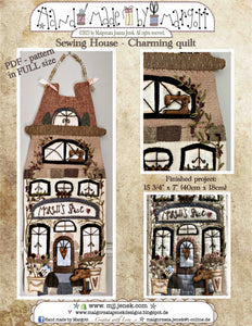 Sewing Home - Charming Quilt PDF pattern by Malgorzata J.Jenek