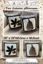 Load image into Gallery viewer, Two Autumn  Pillowcases - PDF pattern by MJJenek
