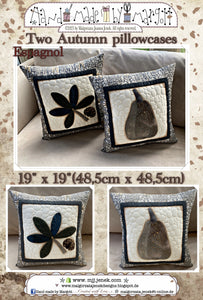 Two Autumn  Pillowcases - PDF pattern by MJJenek