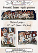 Cargar imagen en el visor de la galería, Peaceful Street - patrón de edredón de M.J.Jenek
