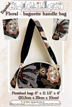 Cargar imagen en el visor de la galería, Floral - baguette handle bag - paper (physical) pattern by MJJenek
