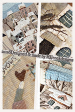 Laden Sie das Bild in den Galerie-Viewer, Die Winterhäuschen – Schnittmuster für einen Papierquilt, Winter-Applikations-Wandquilt, Schnittmuster für einen Häuschen-Quilt
