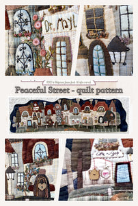 Peaceful Street - patrón de edredón de M.J.Jenek