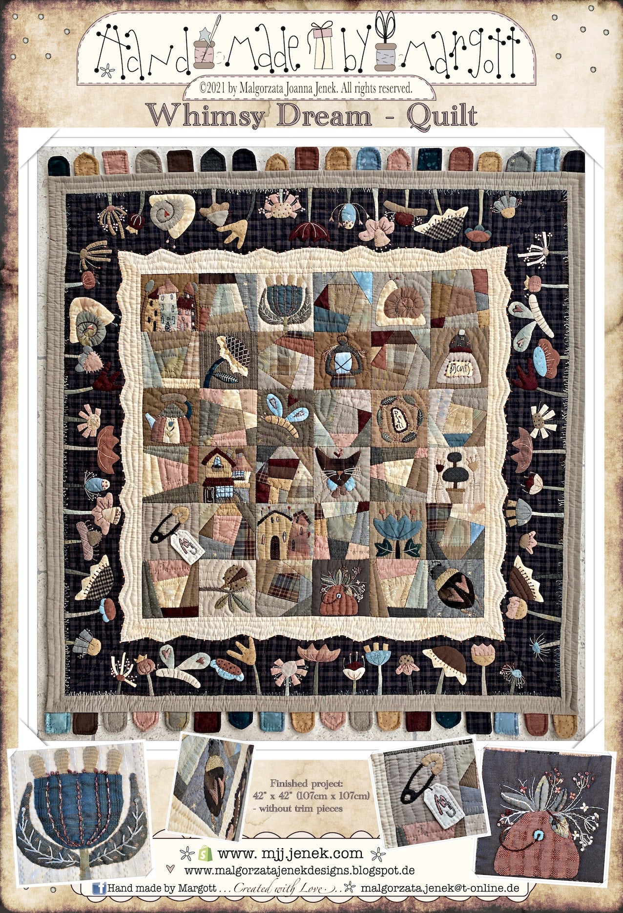 Quilt pattern Whimsy Dream by MJJenek