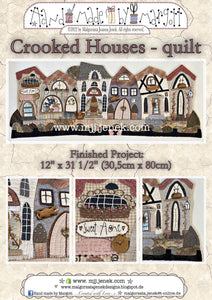 Crooked Houses - quilt  by MJJenek