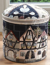 Charger l&#39;image dans la galerie, Townhouses in Alsace-XLround box, pattern by  MJJENEKDESIGNS

