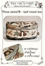 Load image into Gallery viewer, Ficus carica – half round sewing box - MJJ quilt pattern
