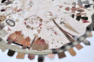 Four Seasons – round table quilt-  MJJ quilt pattern