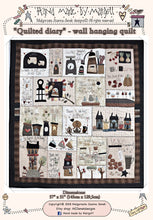 Load image into Gallery viewer, Quilted Diary - wall hanging quilt - MJJ quilt pattern
