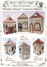 Carica l&#39;immagine nel visualizzatore di Gallery, Primitive Houses - 3 boxes , 3 projects in 1 - MJJ  quilt pattern for boxes
