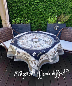 The Blooming Garden - edredón de mesa, patrón de edredón MJJ para mesa